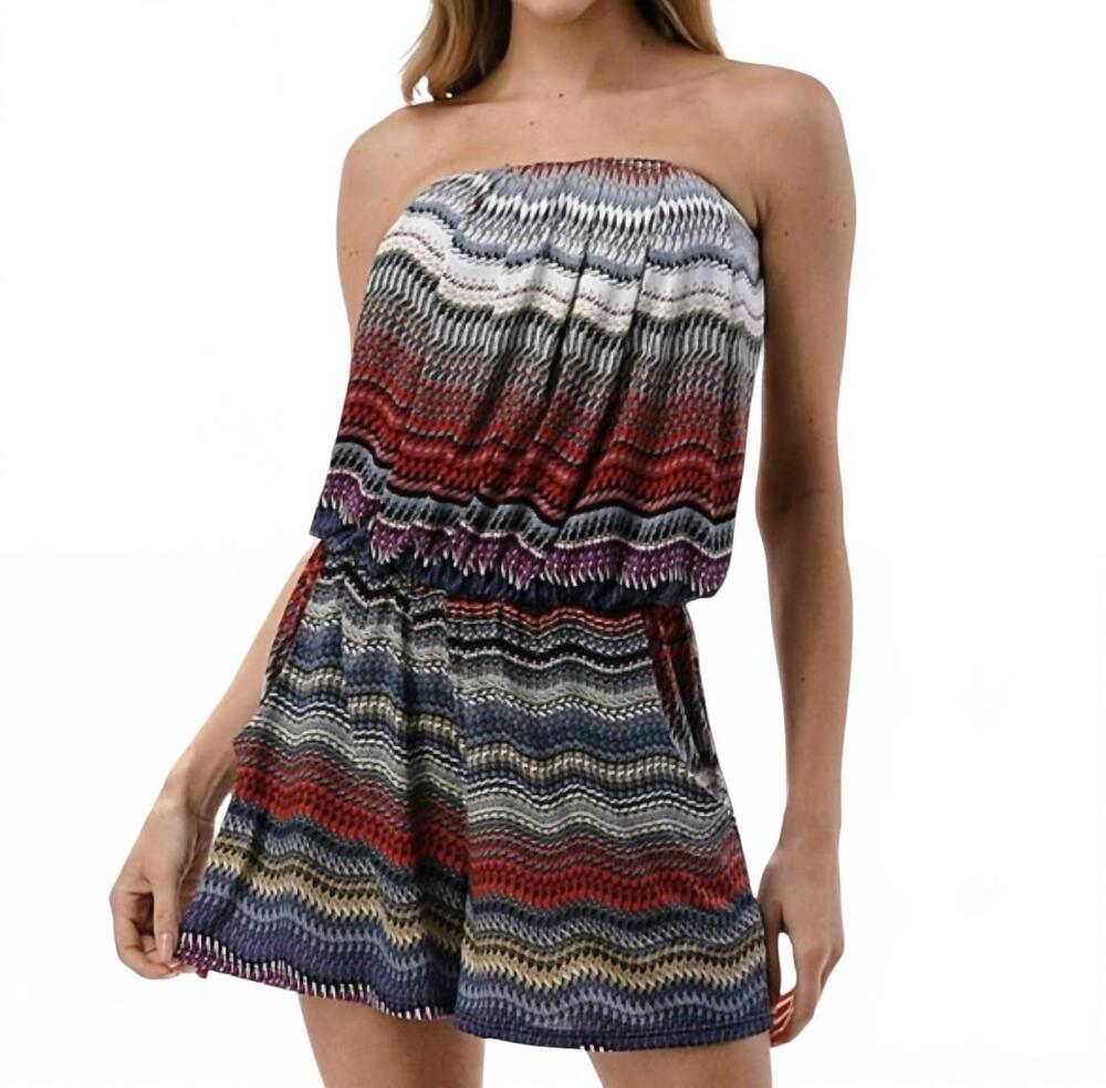 NEW ARIELLA tube romper with pockets in grey